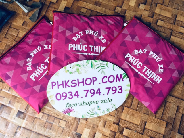 Bạt phủ trùm xe Phúc Thịnh(ảnh thật) hoa văn dùng cho tất cả dòng xe