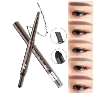 Bút Kẻ Lông Mày Dnm 3D Hai Đầu Lâu Trôi Chống Thấm Nước