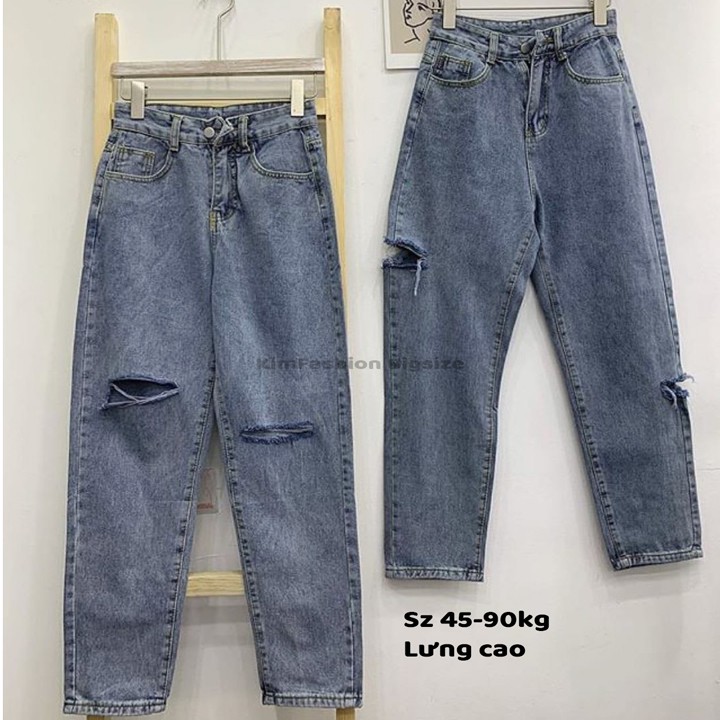 Quần baggy bigsize Kimfashion, Quần ống rộng lưng cao bigsize BGD49-44 Từ 45-90kg | BigBuy360 - bigbuy360.vn