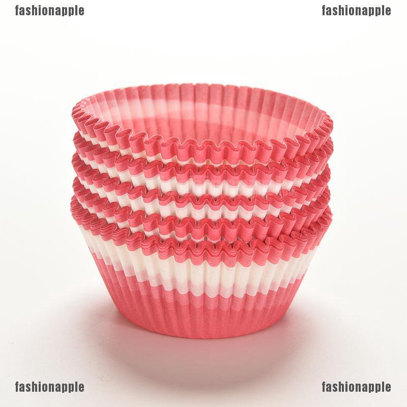 Set 100 CốC GiấY ĐựNg BáNh Cupcake NhiềU MàU SắC