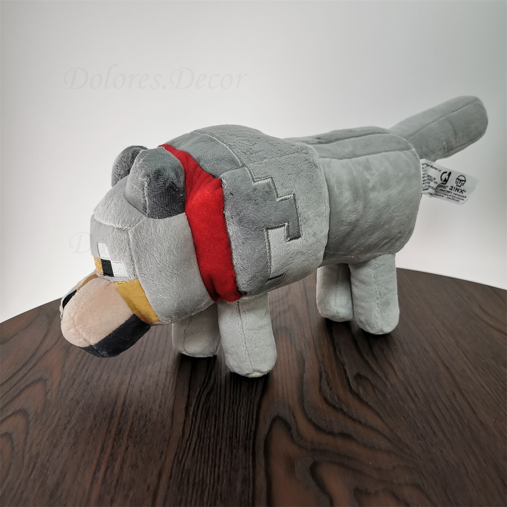 Thú Nhồi Bông Hình minecraft Chó Sói/Rùa/Rùa/Rùa/Lợn/Cừu Đen Trang Trí Nhà Cửa/Tiệc Sinh Nhật