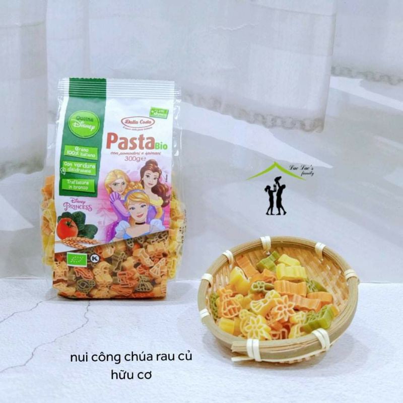 [Dalla Costa] Nui rau củ hữu cơ hình công chúa cho bé, gói 300gr