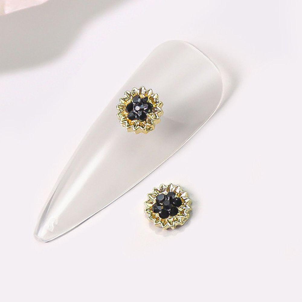 OCEANMAP Phụ Kiện Đá 3D Hình Hoa Lá Trang Trí Móng Tay Nghệ Thuật