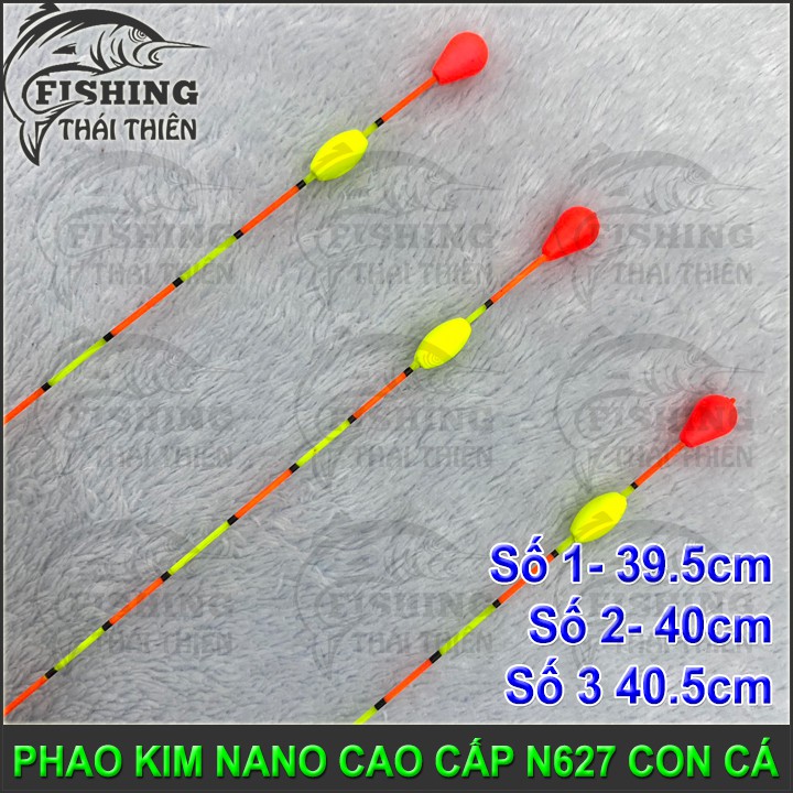 Phao Kim Nano N627 Con Cá Câu Đơn, Đài Số 1, 2, 3 Chất Liệu Mút Xốp Phủ Nano Có Đài Phản Quang Dùng Câu Đơn Câu Đài