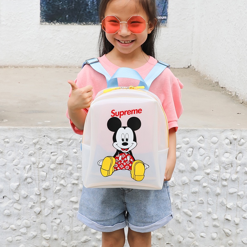 Ba Lô Trong Suốt Kiểu Dáng Hoạt Hình Phong Cách Hàn Quốc Dành Cho Bé