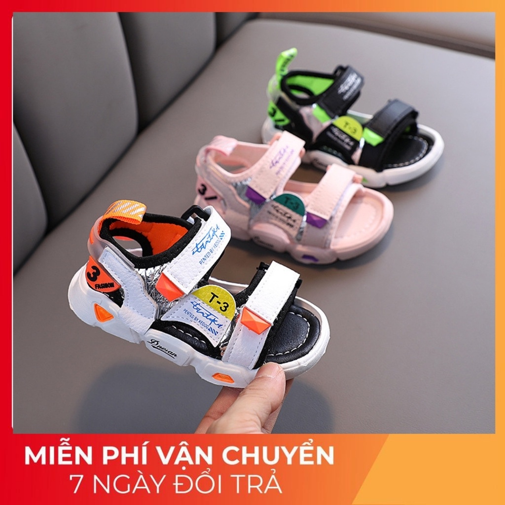Dép sandal Siêu Nhẹ thoáng chân T-3 cho bé trai bé gái 1 đến 7 tuổi hàng Quảng Châu