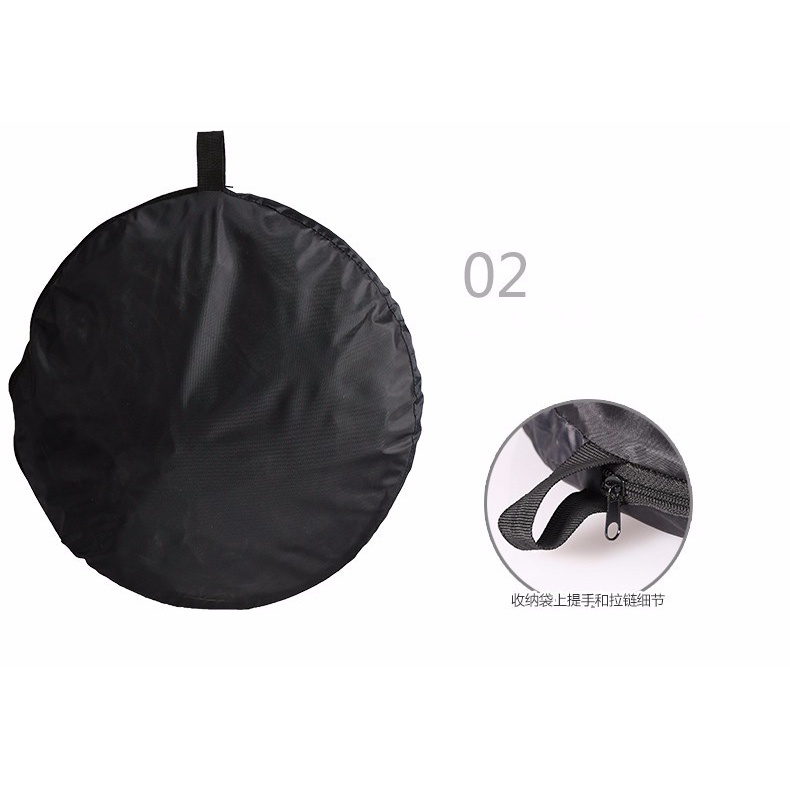Tấm Phản Quang Tròn 2 Trong 1 30cm 60cm 80cm 110cm Có Thể Gấp Gọn Dành Cho Nhiếp Ảnh