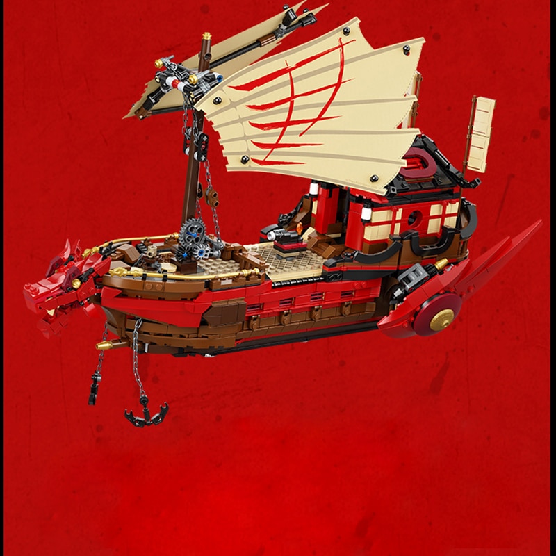 Mẫu lắp ráp Mô hinh Phantom Ninja  Destiny's Bounty boat 4029 ninjago tàu