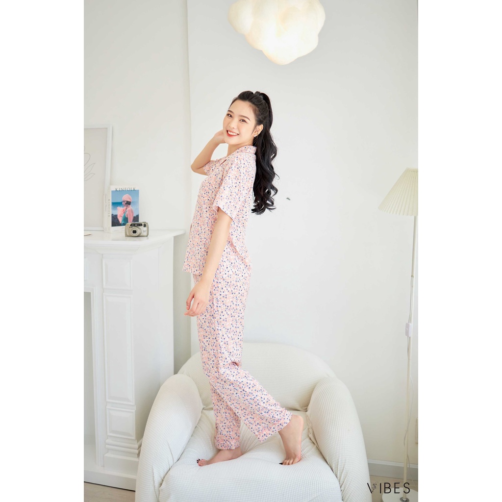 VIBES Đồ Bộ Pijama Dài Emily Long Py Set