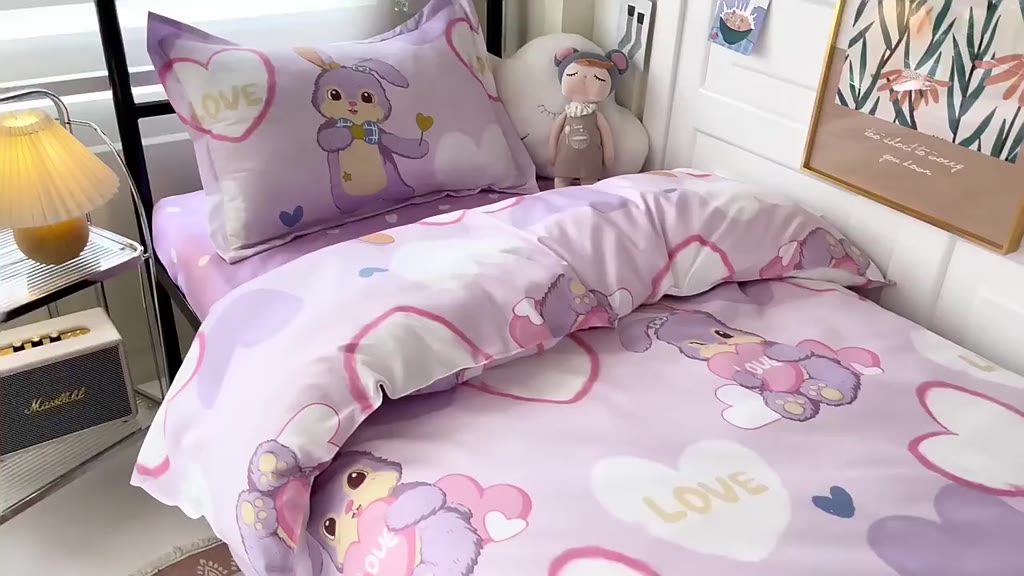 Bộ ga giường cotton poly, ga gối Kí Túc Xá kích thước 80x190cm, ga giường đơn, ga chun KTX | BigBuy360 - bigbuy360.vn