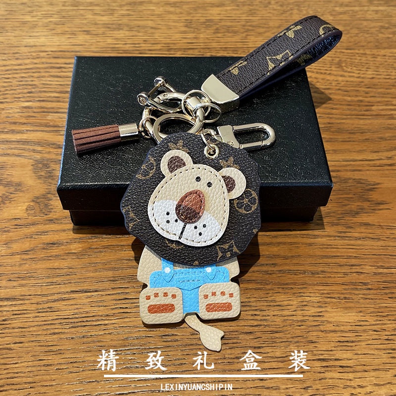 Móc Khóa Hình Sư Tử Hoa Cổ Điển Thời Trang Chất Lượng Cao Sáng Tạo Thích Hợp Làm Quà Sinh Nhật Cho Nam Và Nữ