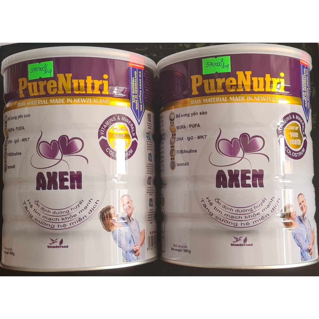 Sữa bột PureNutri Axen 900g - Giúp ổn định đường huyết, hệ tinh mạch khỏe mạnh, tăng cường hệ miễn dịch