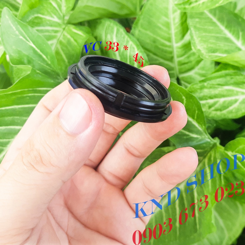 Phớt chắn bụi phuộc trước cho Honda SH, Dyland, @,...phụ tùng xe máy loại vòng đệm cao su VC 33*45 | KND Shops