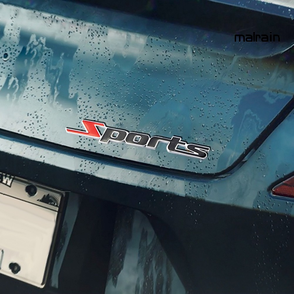 Miếng Dán Trang Trí Bằng Kim Loại Hình Logo 3d Độc Đáo