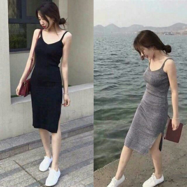 Đầm Body 2 Dây Bản To Thun Co giãn chất đẹp - A2BAN | BigBuy360 - bigbuy360.vn