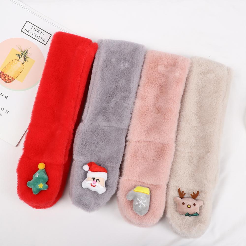 Khăn trẻ em Mùa thu và mùa đông Dễ thương dày và nhung bé khăn