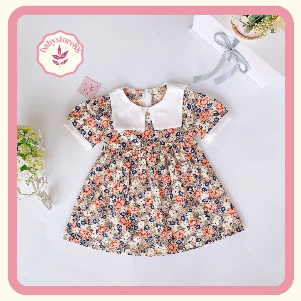 Đầm cho bé gái sơ sinh 1 2 3 4 5 6 7 8 tuổi Babystore88, Váy bé gái công chúa hàng thiết kế V69