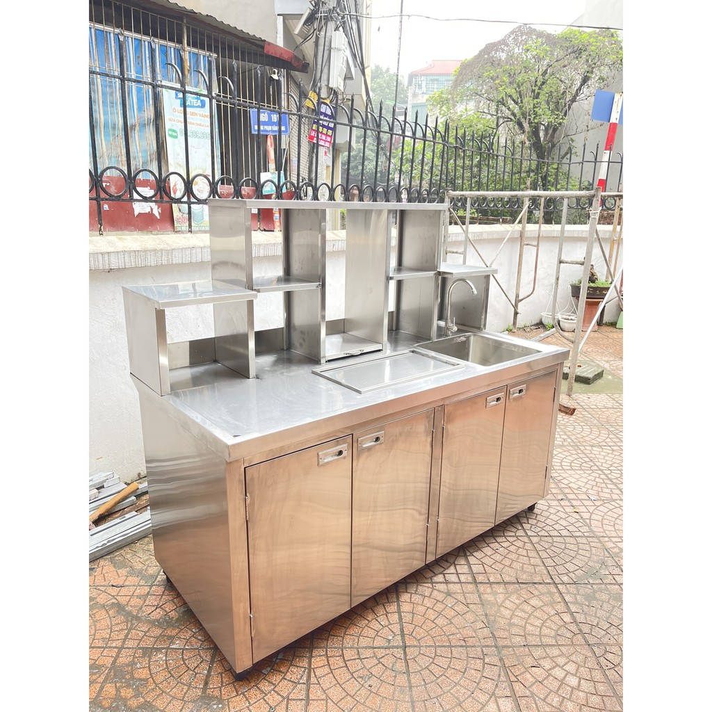 Quầy inox pha chế cho các quán 1m6 hàng cao cấp!