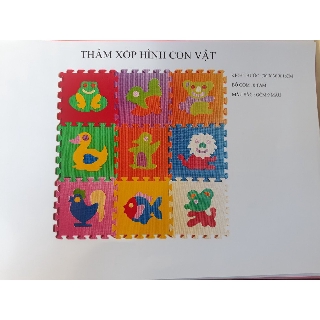 Thảm xốp ghép hình cho bé vừa chơi vừa học loại to ( có 6 mẫu)