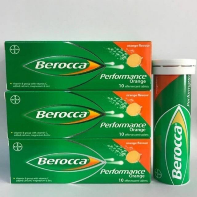 2 Hộp Viên Sủi Bổ Sung Vitamin Berocca Performance Mango 10 Viên/hộp