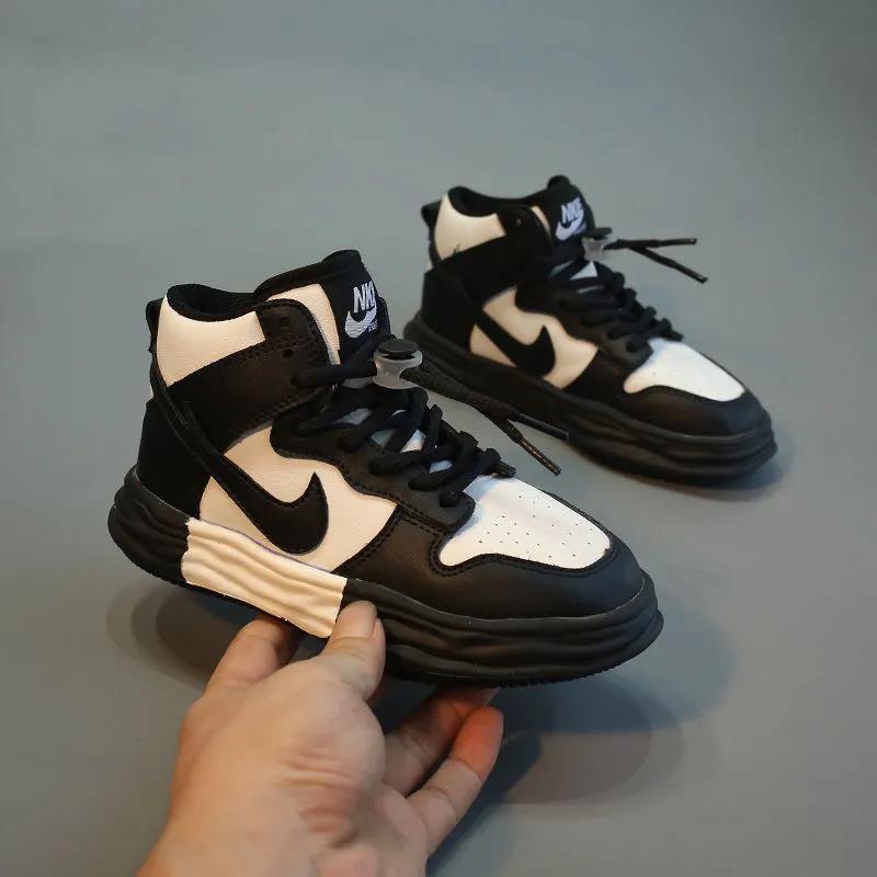 Giày Sneaker Cổ Cao Thời Trang Xuân Thu Cho Bé Gái 2022