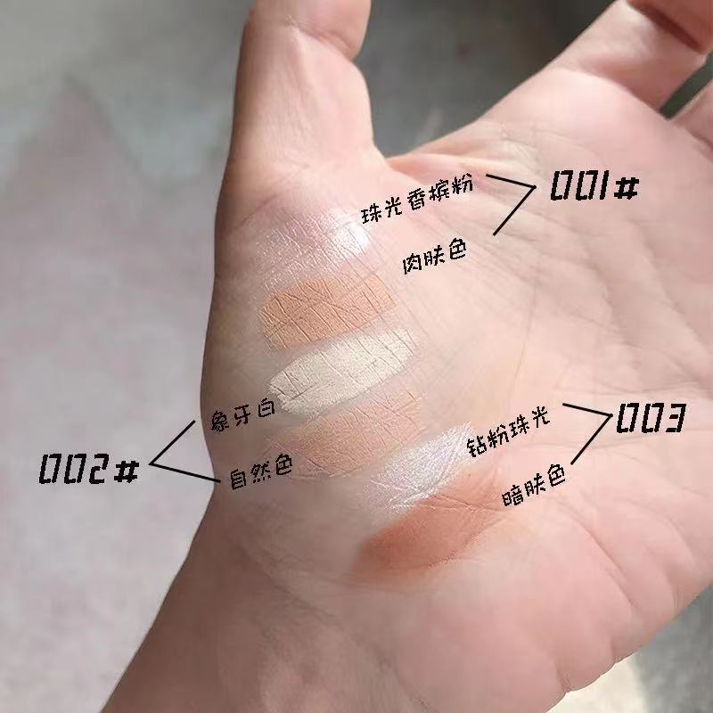 [Hàng mới về] Bút che khuyết điểm hỗ trợ tạo khối bắt sáng thiết kế hai đầu chống thấm nước tiện dụng