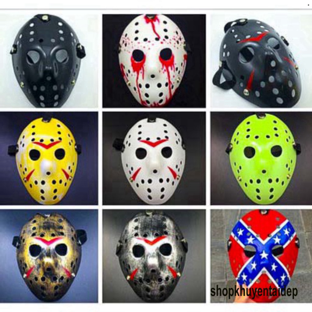 - Mặt nạ jason đa dạng-Mặt nạ hóa trang nhân vật Jason Voorhees - Thứ 6 ngày 13 - rẻ_free
