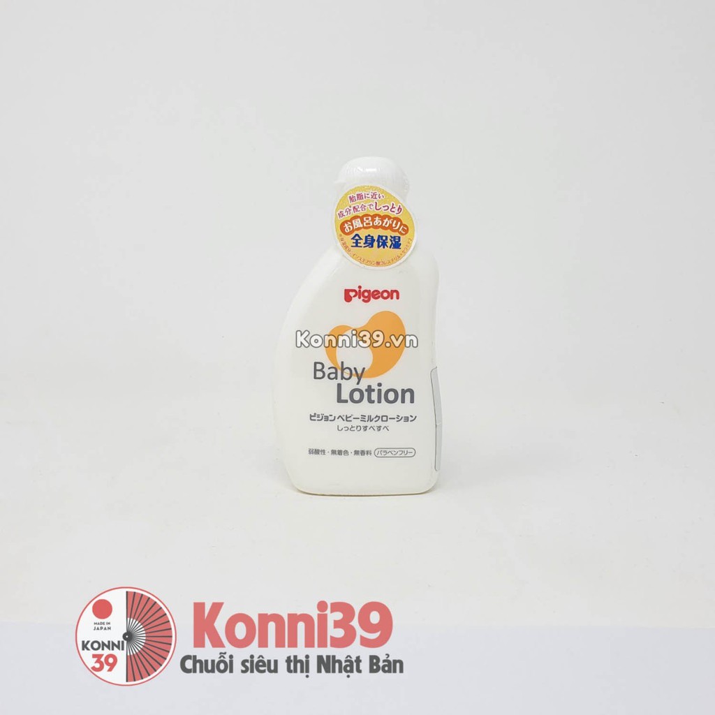 SỮA DƯỠNG THỂ CHO BÉ BABY LOTION PIGEON (CHAI - 120ML) - HÀNG NHẬT NỘI ĐỊA, dùng cho bé từ 0 tháng tuổi trở lên