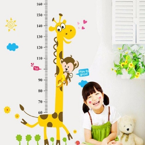 Thước đo chiều cao trẻ em decal dán tường 1183 shop thời trang 7788