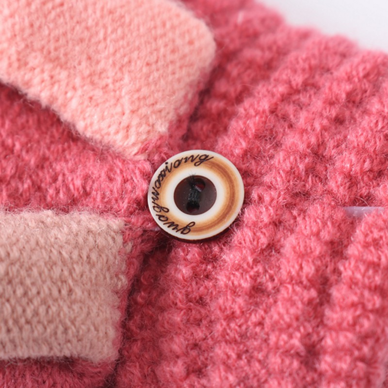 Găng tay cotton hở ngón họa tiết dễ thương cho bé