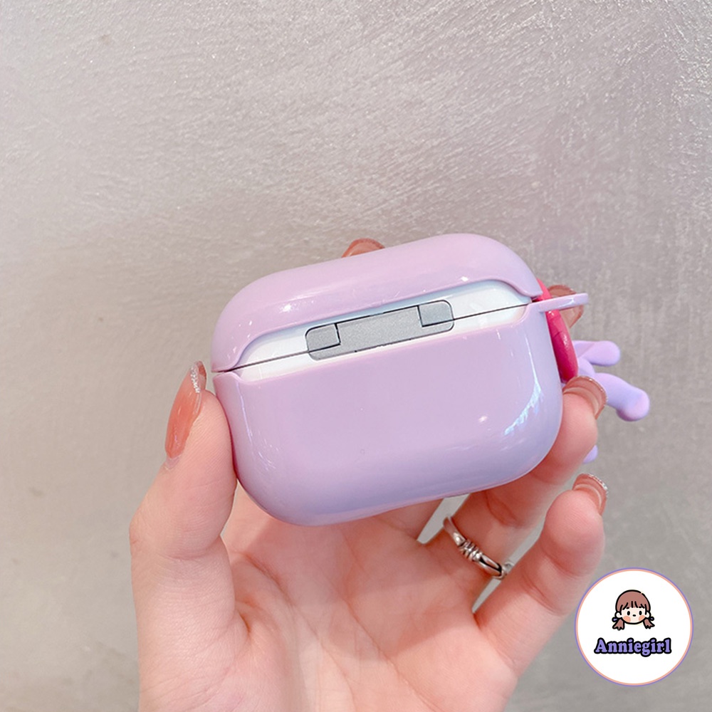 Ốp bảo vệ hộp sạc tai nghe bằng TPU mềm hình gấu 3D dễ thương thích hợp cho Airpods 1/2/pro