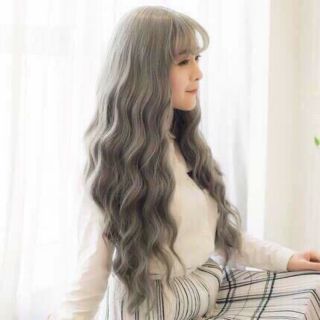 Tóc giả nguyên đầu 🥰freeship😀 tóc nguyên đầu xoăn 3 trục - 8102k