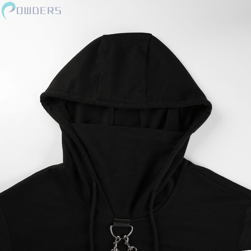 Áo hoodie lửng dài tay phong cách trẻ trung năng động dành cho nữ