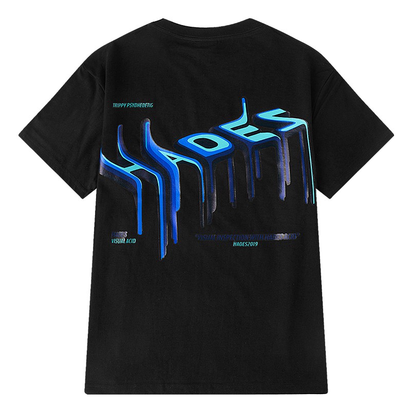 [FREESHIP](CÓ SẴN)HÀNG CHÍNH HÃNG Áo phông NELLYHEYBIG unisex tay lỡ ,áo thun dáng rộng hoạ tiết chữ 3D HADES .