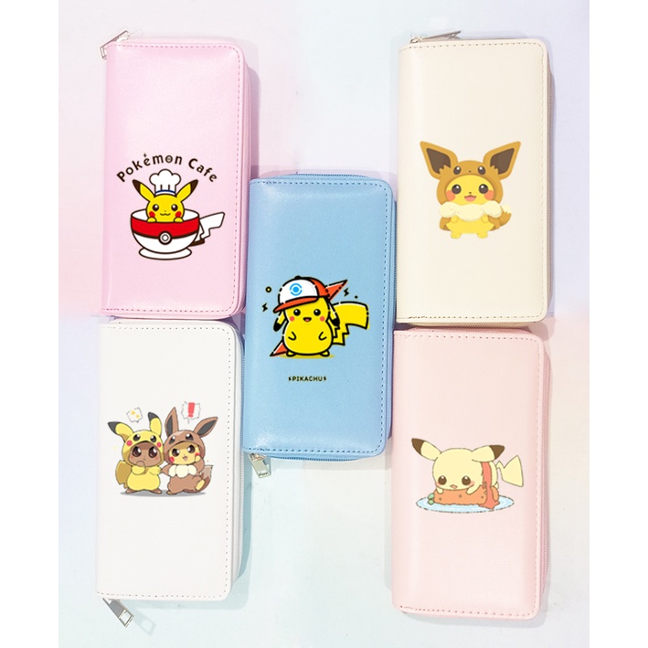 Ví gấu thỏ cherry berry VBI45 bóp dài bé đào kitty chuột vàng thần tượng hoạt hình cute dễ thương