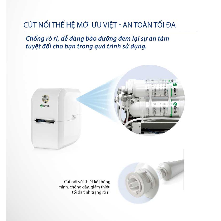 Máy Lọc Nước A.O. SMITH E3 - Lắp đặt miễn phí toàn quốc - Bảo hành chính hãng