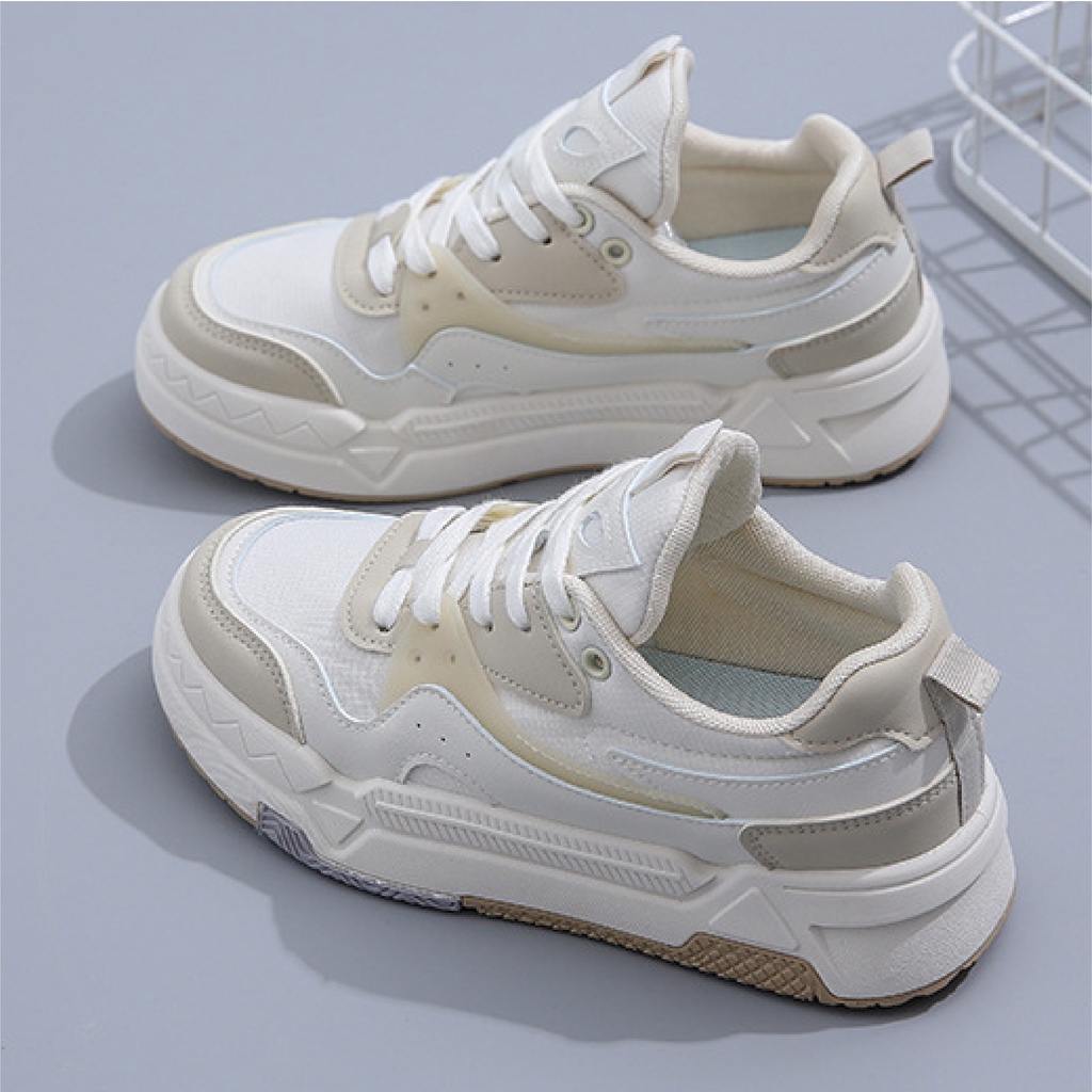 Giày Sneaker Da Mềm Phối Lưới Cao Cấp BLUEWIND 68843