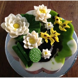 Khuôn Silicone Hoa Sen Nở Lớn 10Cm