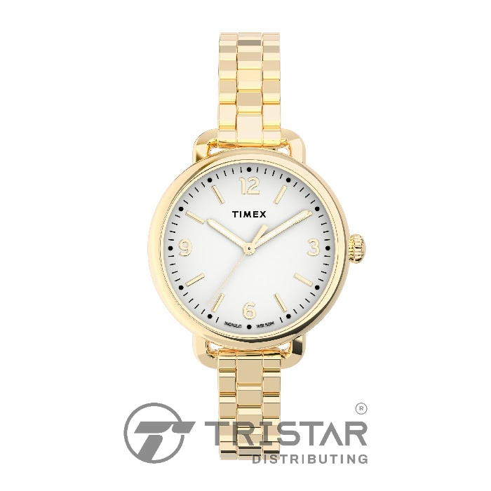 Đồng hồ Nữ Timex Standard Demi 30mm TW2U60600 Dây Kim Loại - Chính Hãng