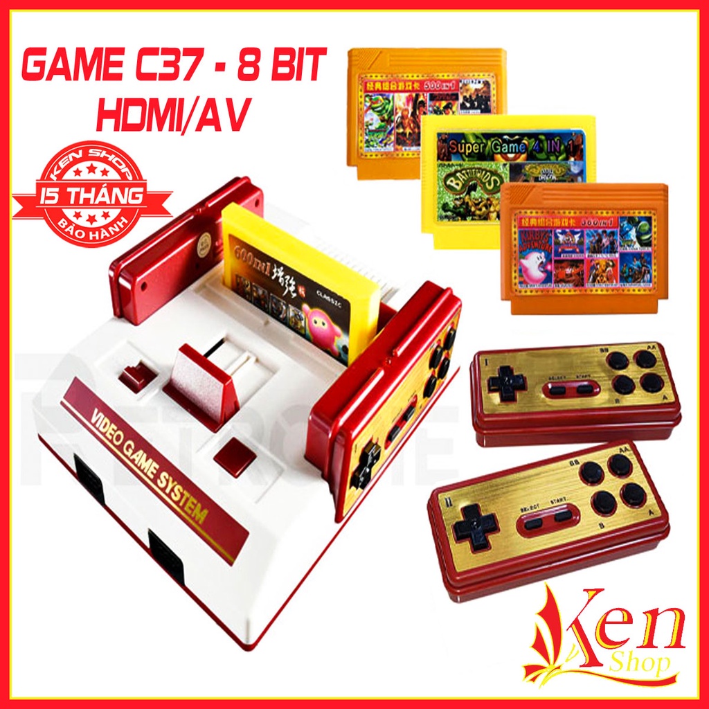 Máy Chơi Game Cổ Điển 4 Nút Cầm Tay - Hồi Ức Tuổi Thơ - Nâng Cấp Kết Nối Tivi HDMI/AV - Tay Cầm Game Không Dây