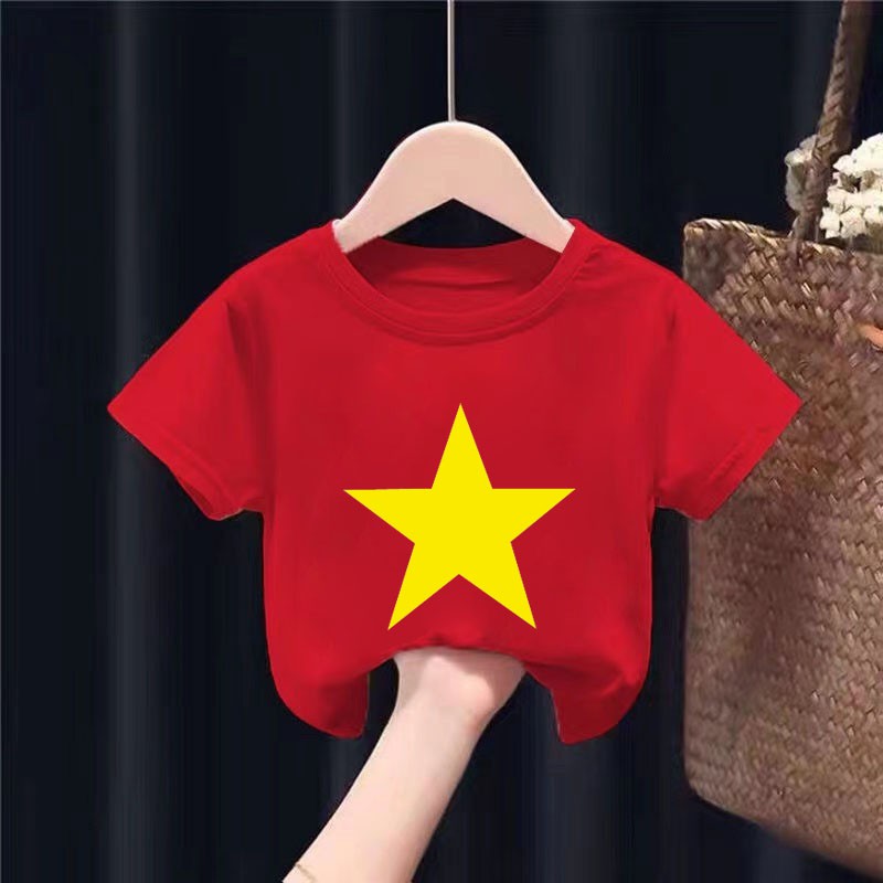 Giá sỉ Áo thun cờ đỏ sao Vàng cho bé loại tốt bền đẹp