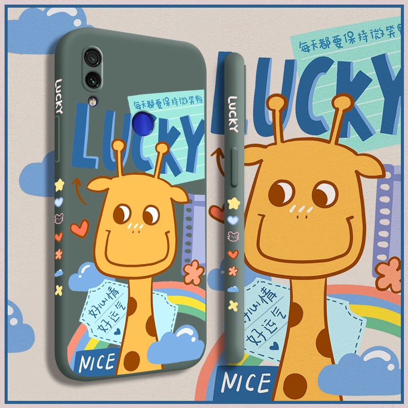 Ốp Cho Xiaomi Redmi Note 5 Note5 Pro Note 6 Note 6 Pro Note 7 Note 7Pro Ốp Điện Thoại Mềm Chống Sốc Kỳ Lân Hươu Cao Cổ Hoạt Hình Thời Trang Ốp Lưng Mỏng Ốp Bảo Vệ Toàn Bộ Ống Kính Máy Ảnh Họa Tiết Silicon Lỏng
