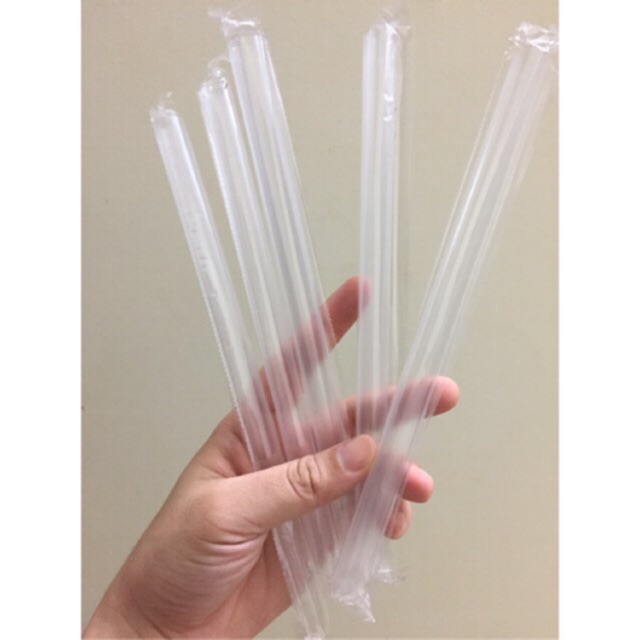 10 ống hút trân châu có màng bọc