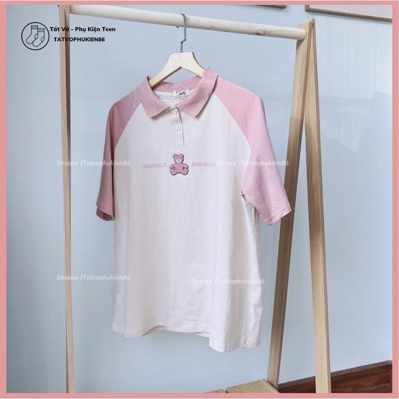 Áo polo nữ SALE Áo thun polo nữ -Hàn quốc freesize dưới 60kg vừa thoải mái unisex hàng thêu -Áo nữ bigsize