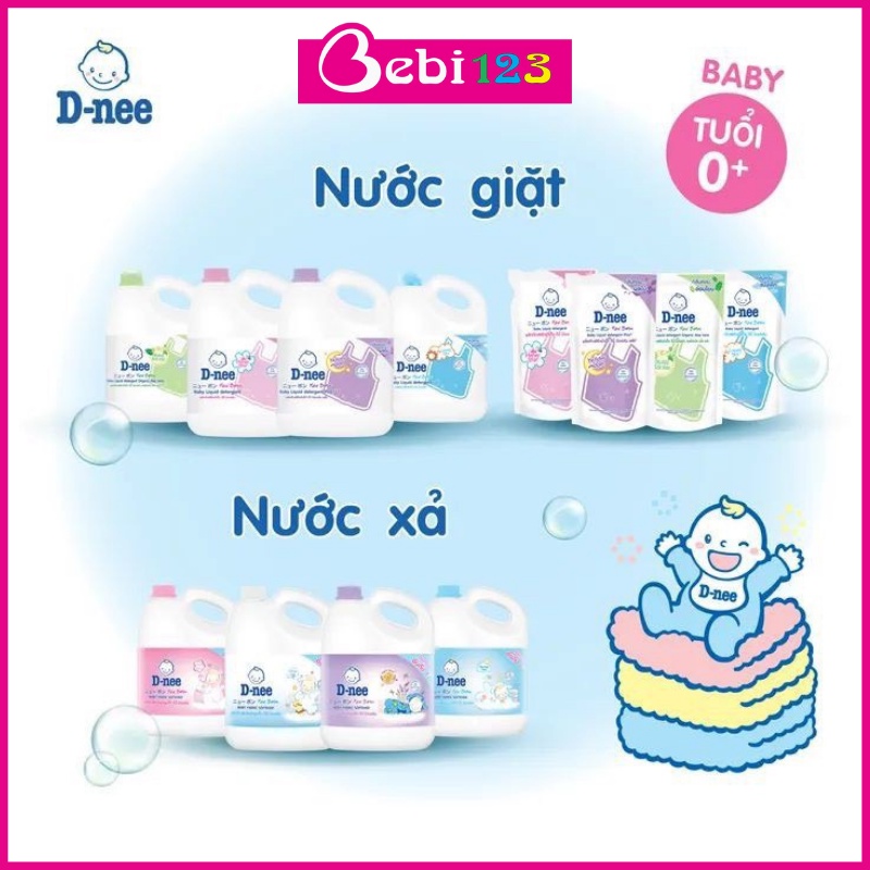 Nước giặt quần áo em bé Dnee Can 3000ml cho bé