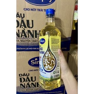 Dầu đậu nành nguyên chất Simply chai 1 lít