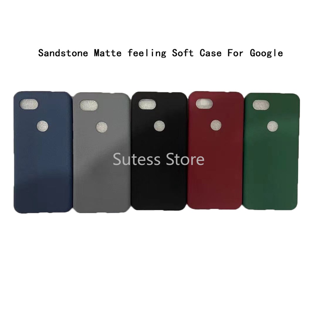 Ốp điện thoại TPU mềm thiết kế đá nhám cho Google Pixel 5xl 5a 4a 4xl 4 3a Xl 3 3xl Lite 4g 5g