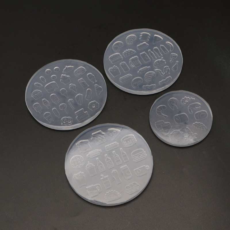 Khuôn silicon đúc nhựa resin epoxy tạo hình món tráng miệng/ bánh kẹo mini DIY