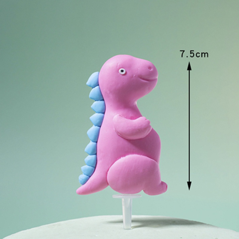 Phụ Kiện Trang Trí Bánh Sinh Nhật Hình Khủng Long Dễ Thương