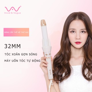  2 GEN Máy uốn tóc tự động VIVID & VOGUE Xoay vòng tự động Phiên bản nâng cấp của thế hệ thứ hai Máy uốn tóc cầm tay 